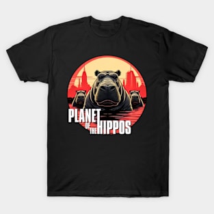 Planet of the hippos T-Shirt